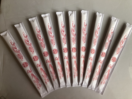 21CM -24CM TENSOGE চাইনিজ খাবারের জন্য সম্পূর্ণ কাগজে মোড়ানো বাঁশের চপস্টিক