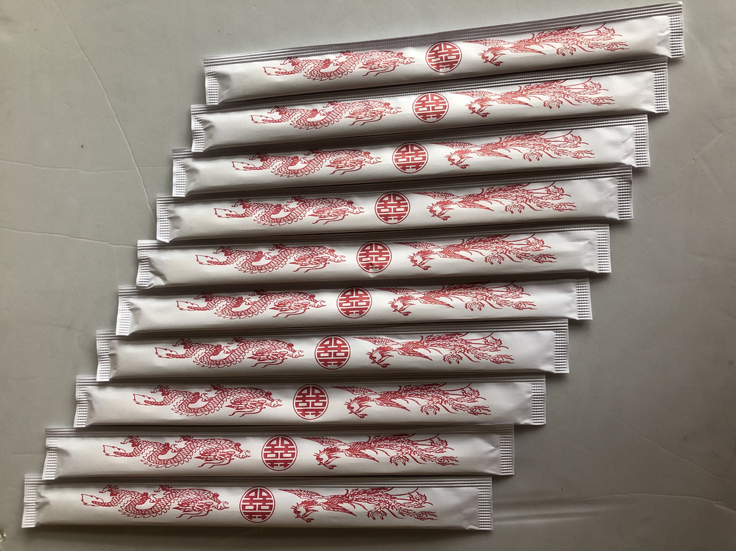 21CM -24CM TENSOGE চাইনিজ খাবারের জন্য সম্পূর্ণ কাগজে মোড়ানো বাঁশের চপস্টিক