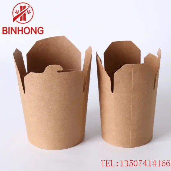 স্ট্যাকটেবল রিসাইকেল পেপার 45oz ক্রাফট টেকওয়ে বক্সগুলি