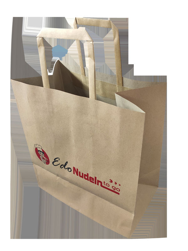 পরিবেশবান্ধব 110gsm 16x6x12 '' পুনর্ব্যবহারযোগ্য ক্রাফ্ট ব্যাগ