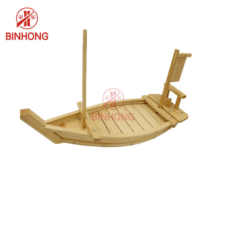 মোসো বাঁশ প্রাকৃতিক রঙ 15 '' কাঠের নৌকা বোল