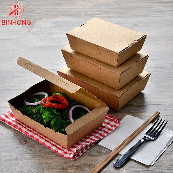 ডিসপোজেবল কাস্টম 33oz ইকো বান্ধব টেকওয়ে বাক্স তৈরি