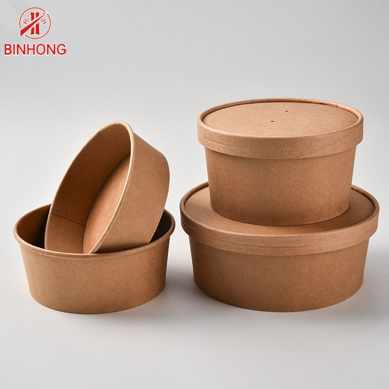 বায়োডেগ্রেডেবল লোগো মুদ্রণ 12oz ডিসপোজেবল কাগজ পাত্রে