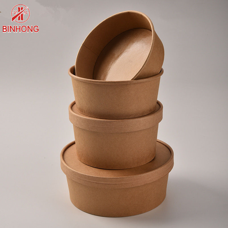 বায়োডেগ্রেডেবল লোগো মুদ্রণ 12oz ডিসপোজেবল কাগজ পাত্রে