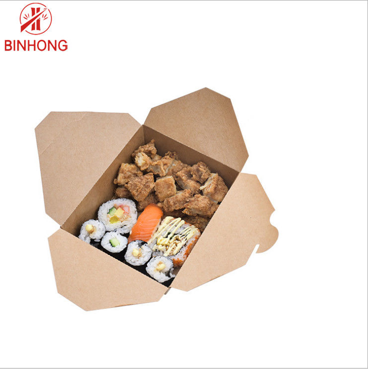 ডিসপোজেবল কাস্টম 33oz ইকো বান্ধব টেকওয়ে বাক্স তৈরি