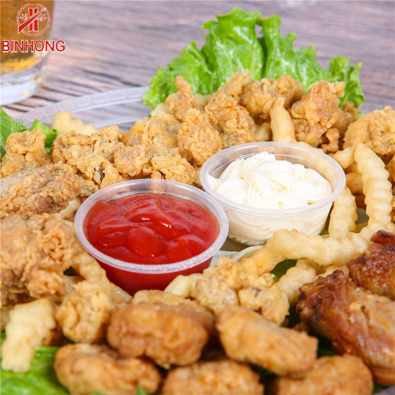 স্নিং ডুবানোর জন্য মিনি রাউন্ড 0.5OZ ডিসপোজেবল প্লাস্টিক কাপ