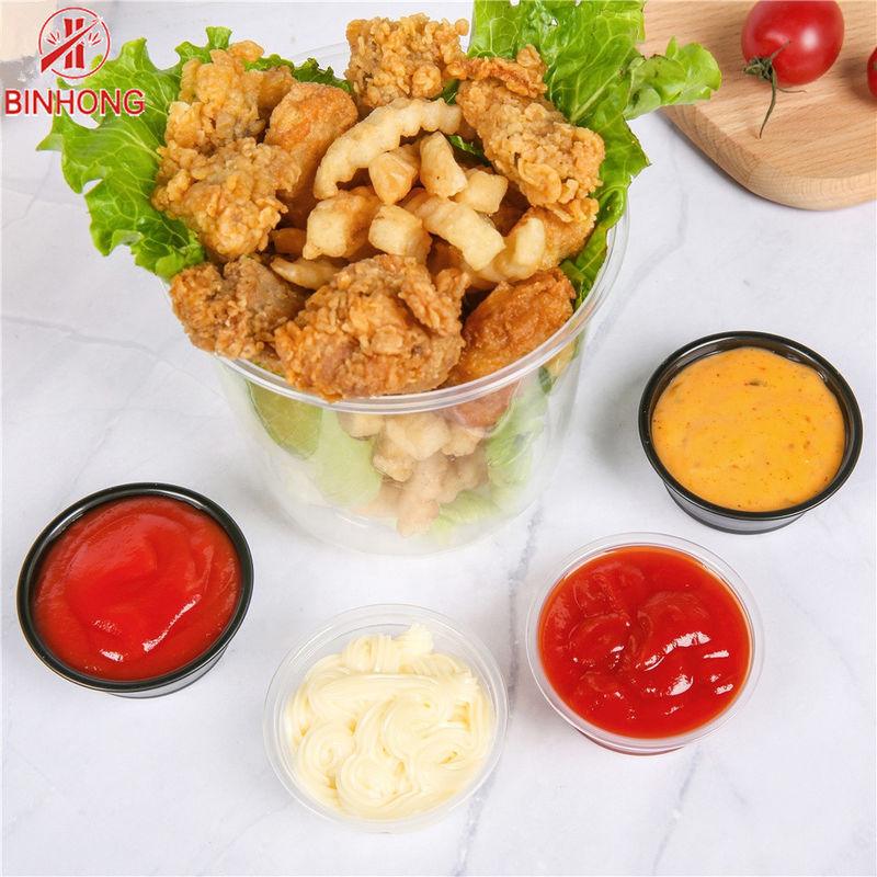 স্নিং ডুবানোর জন্য মিনি রাউন্ড 0.5OZ ডিসপোজেবল প্লাস্টিক কাপ