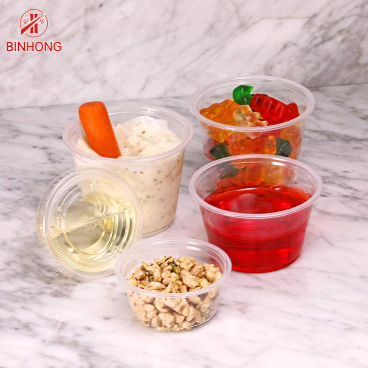 ঘূর্ণিত রিম পিপি 5.5oz ডিসপোজেবল ডাইপিং সস পাত্রে