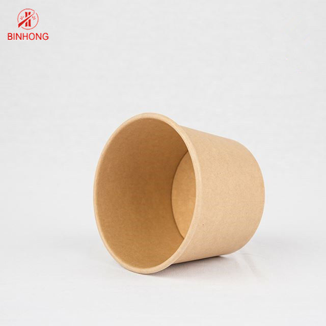 Coাকনা সহ পরিবেশবান্ধব 16oz ডিসপোজেবল কাগজ পাত্রে