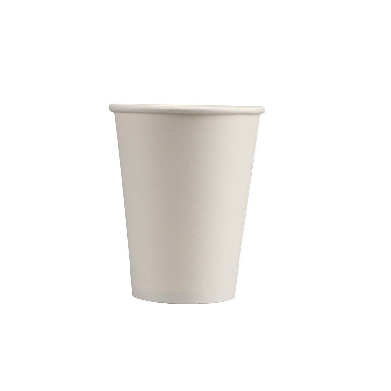 12oz 60mm বটম সিঙ্গেল ওয়াল হোয়াইট কফি ডিসপোজেবল পেপার কাপ বায়োডিগ্রেডেবল