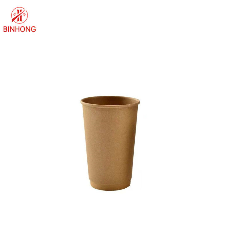 পিই প্রলিপ্ত 300gsm ক্রাফ্ট পেপার কফি কাপ বিপিএ বিনামূল্যে